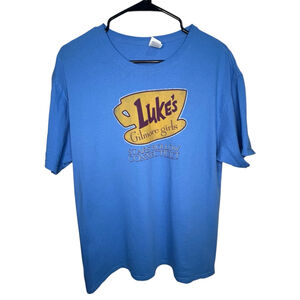 Fruit Of The Loom Gilmore Girls Luke's Coffee Graphic Short Sleeve T-Shirt